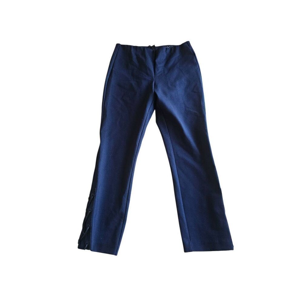 Rag & bone navy Simone lace up pants womens Sz 6 - Picture 3 of 9
